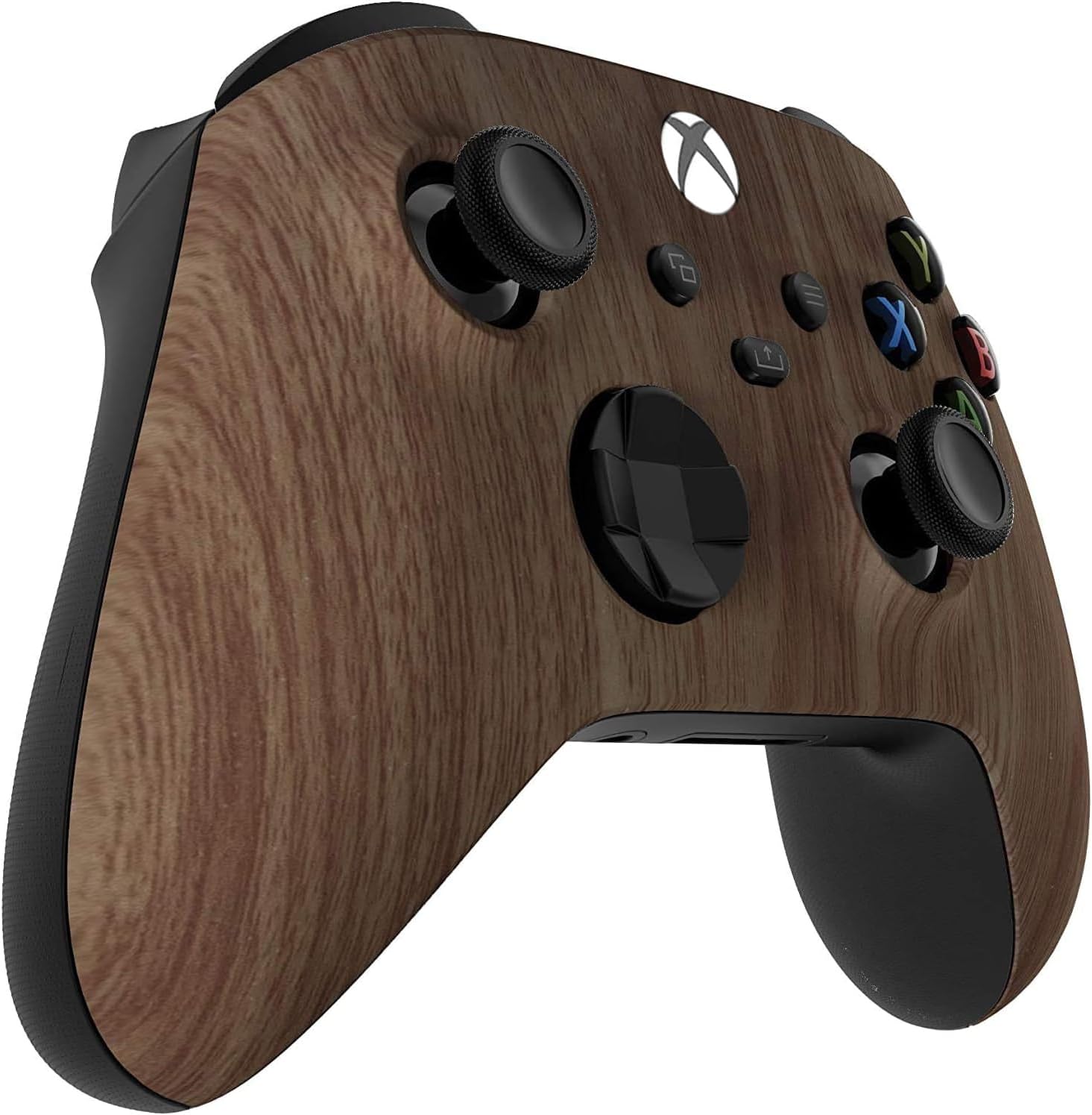 Left. Custom Controllerzz - Custom Wireless Controller for Xbox Series X|S, Xbox One, & PC - Wood.