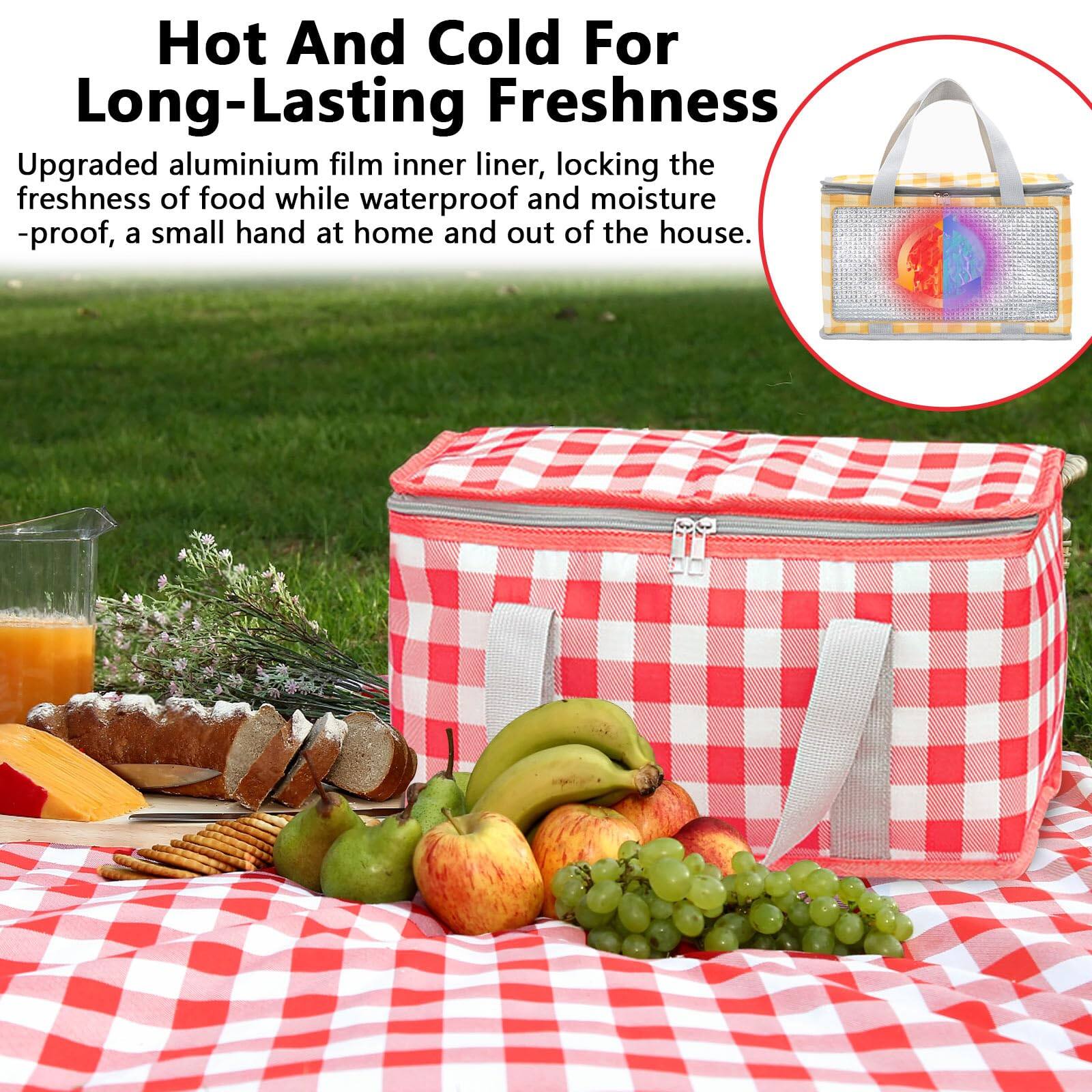 Hot And Cold For Long-Lasting Freshness

Upgraded aluminium film inner liner, locking the freshness of food while waterproof and moisture-proof, a small hand at home and out of the house.