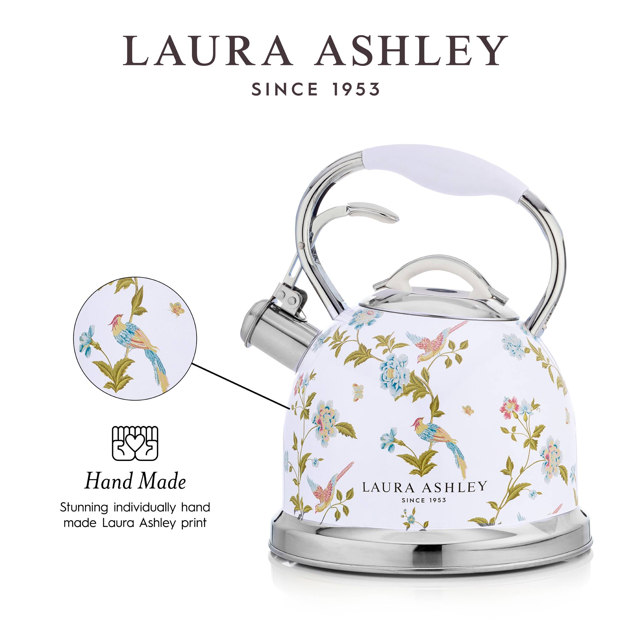LAURA ASHLEY  
SINCE 1953  

Hand Made  
Stunning individually hand made Laura Ashley print
