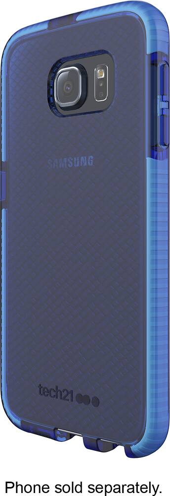 Front. Tech21 - Evo Check Case for Samsung Galaxy S6 Cell Phones - Blue.