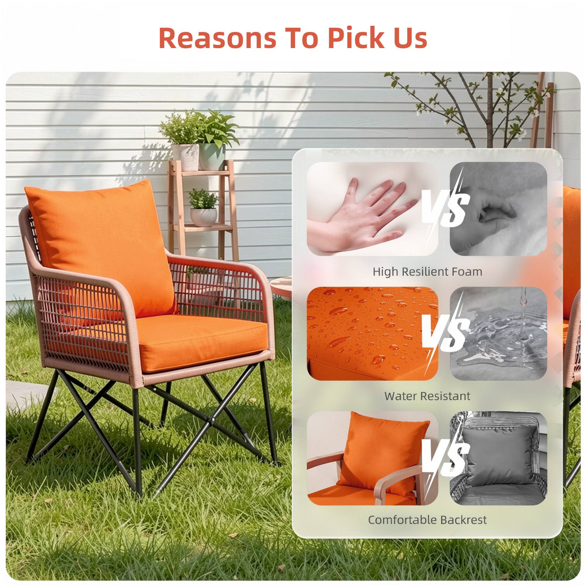 Reasons To Pick Us

- High Resilient Foam
- Water Resistant
- Comfortable Backrest
