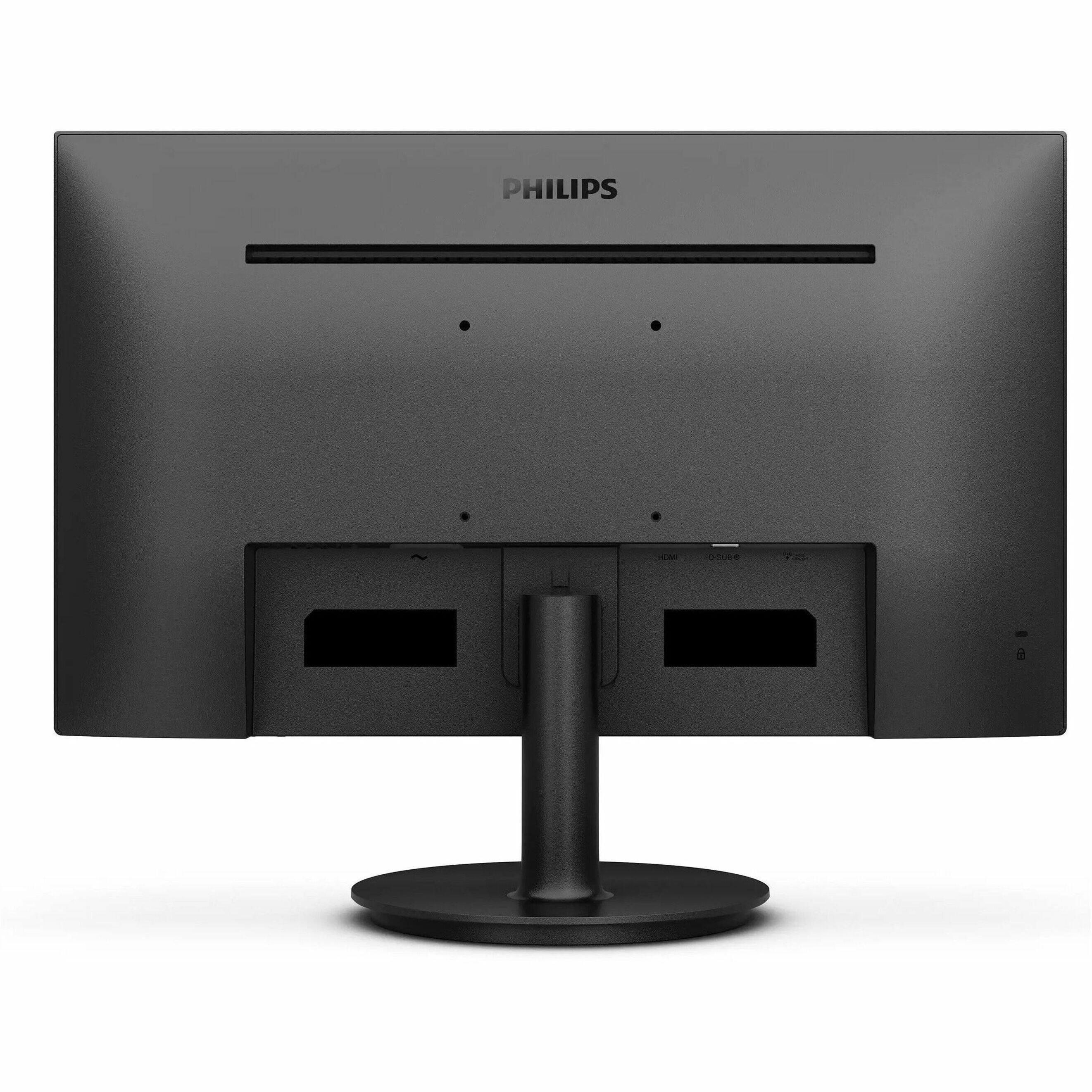 Alt View 11. Philips - V-line 23.8" VA LED FHD 100Hz Monitor (VGA, HDMI) - Textured Black.