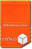 Front Detail. Nyko - Memory Card 123B - Orange.