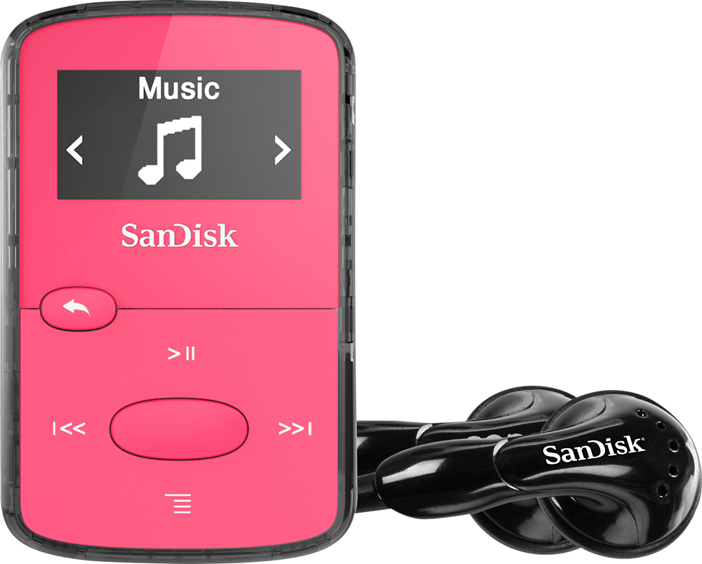 Sandisk Clip Jam 8gb Mp3 Player Pink Sdmx26 008g G46p Best Buy