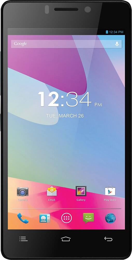 Front Zoom. BLU - Vivo 4.8 HD Cell Phone (Unlocked) - Black.