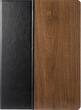 Platinum - Folio Case for Apple® iPad® Pro 12.9" - Black/Wood - Larger Front