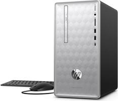 Front. HP - Pavilion 590-P0127C Mini Tower Desktop PC Computer Intel Core i5-8th Gen 16GB Ram 256GB SSD Windows 11, Wired KB & Mouse.