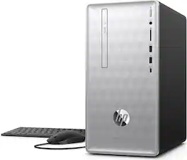 HP - Refurbished Excellent - Pavilion 590-P0127C Mini Tower Desktop PC Computer Intel Core i5-8th Gen 16GB Ram 256GB SSD Windows 11, Wired KB & Mouse