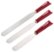 Front Zoom. Cake Boss - Icing Spatulas (3-Count) - Red.