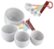 Angle Zoom. Cake Boss - 8-Piece Melamine Measuring Cups and Spoons Set - White/Multi.