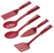 Front Zoom. Cake Boss - 5-Piece Kitchen Prep Tool Set - Red.
