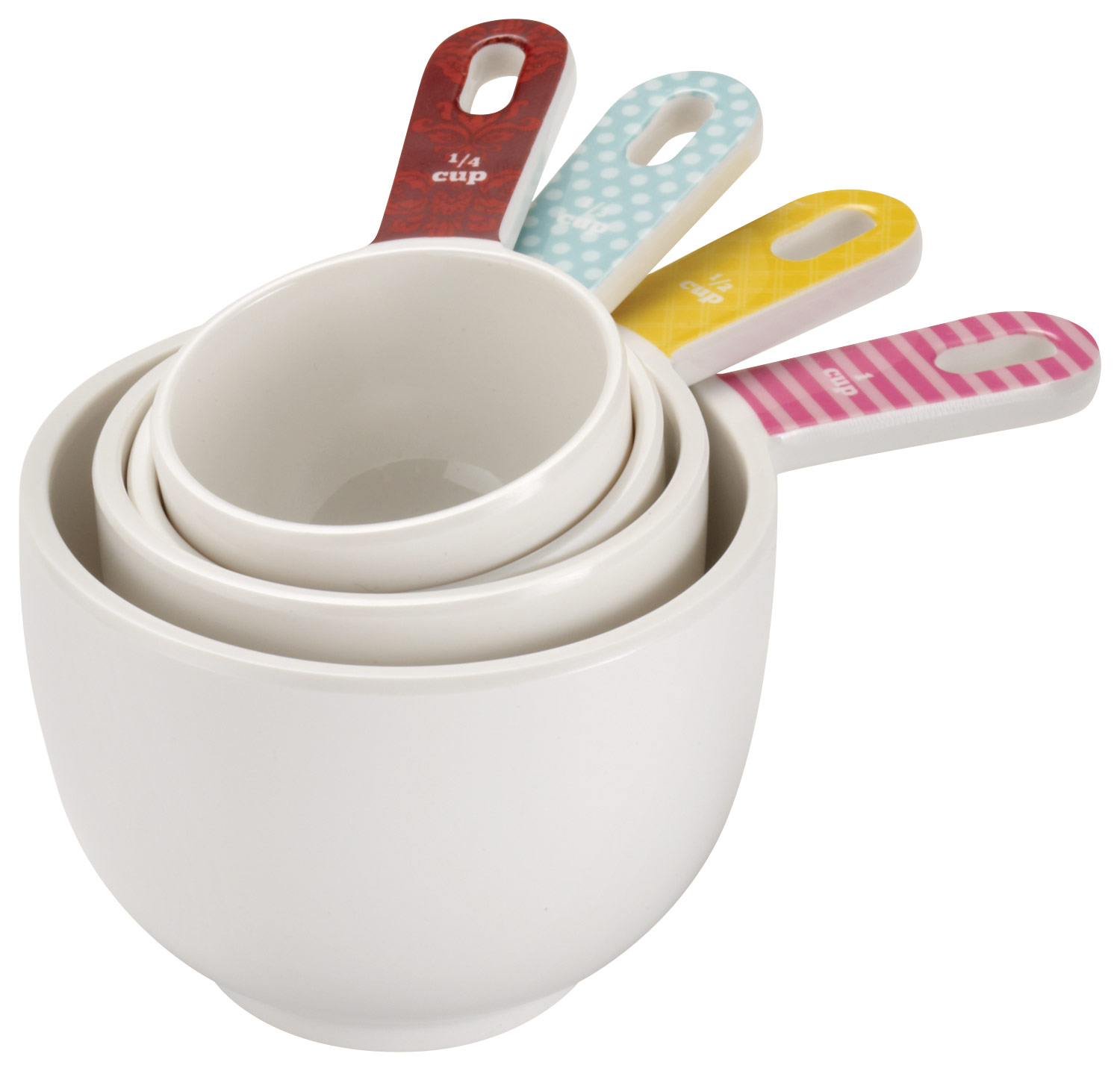 Best Buy: Cake Boss Silicone Liquid Measuring Cups (3-Count) White/Red 59371