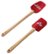 Front Zoom. Cake Boss - 2-Piece Spatula and Spoonula Set - Red.