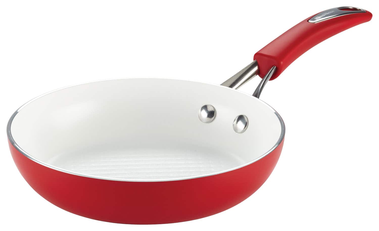 Angle. SilverStone - CXi 8" Skillet - Chili Red/White.
