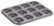 Angle Zoom. Cake Boss - Novelty 12-Cup Molded Braid Cookie Pan - Gray.