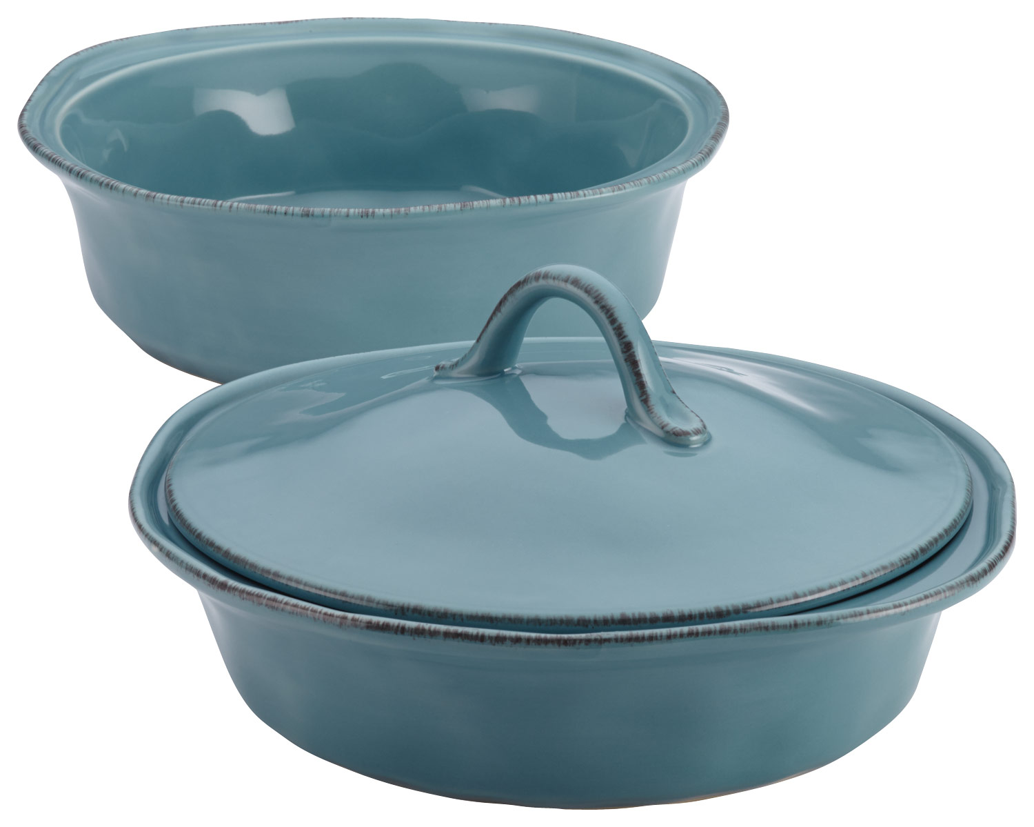 Rachael Ray Enameled Cast Iron Dutch Oven/Casserole Pot with Lid, 5 Quart,  Teal