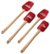 Front Zoom. Cake Boss - 4-Piece Spatula and Spoonula Set - Red.