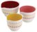 Angle Zoom. Cake Boss - 3-Piece Mixing Bowl Set - Red/Pink/Yellow.