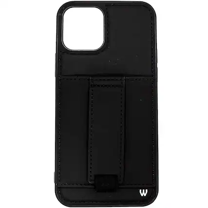 Front. Walli Cases - Lights Out Phone Case with Wallet and Finger Strap for iPhone 13 Pro Max - Lights Out.