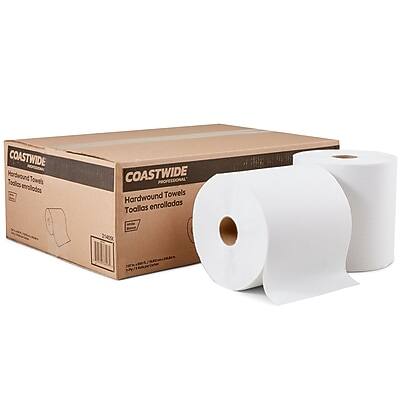 Coastwide Professional - Coastwide Professional™ Recycled Hardwound Paper Towels, 1-Ply, 800 ft./Roll, 6 Rolls/Carton (CW20182) - White price history on PriceWatchPro