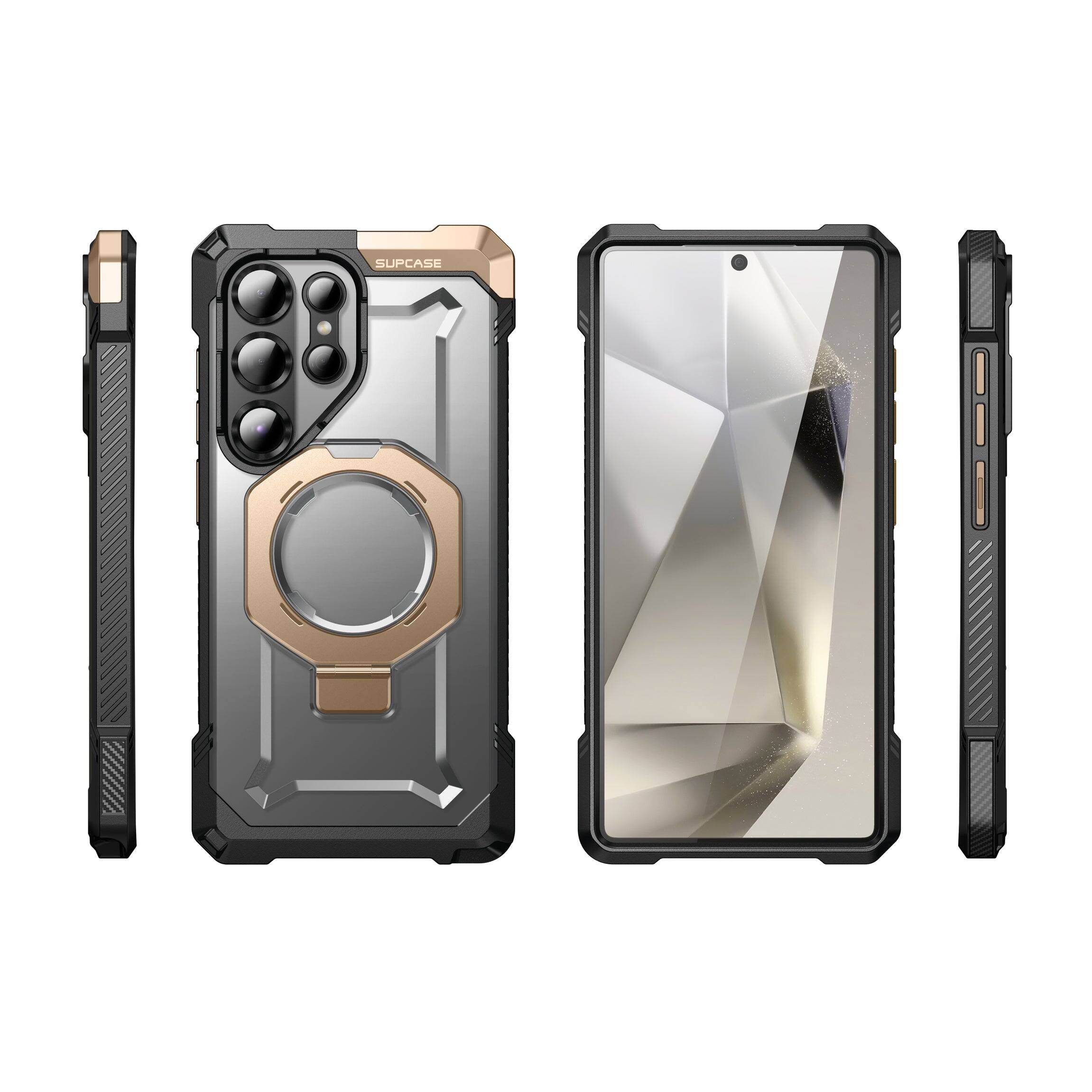 Alt View 8. SUPCASE - Galaxy S25 Ultra UB Grip MagSafe Phone Case - Gold.