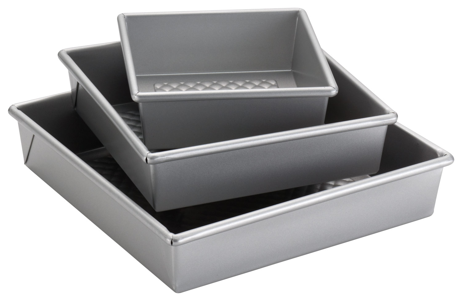 Best Buy: Cake Boss Professional Square Cake Pans (3-Count) Silver 59427
