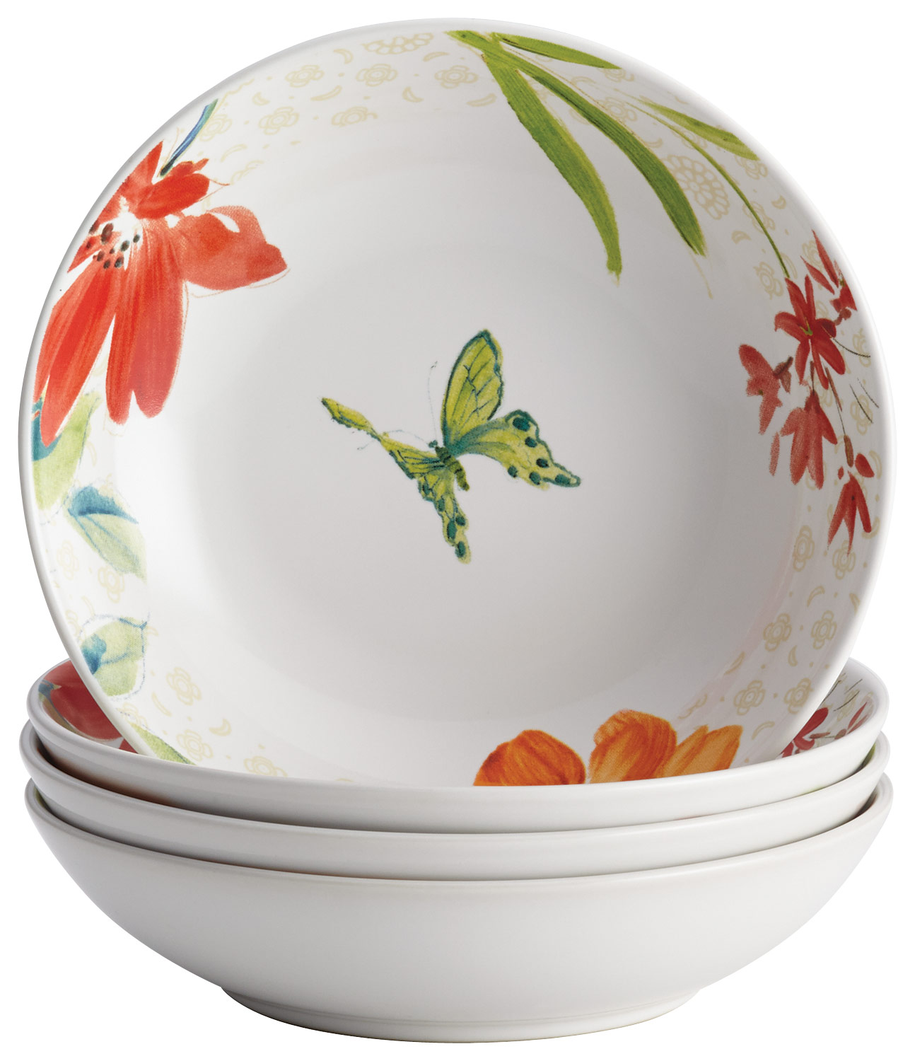 Bonjour - Al Fresco 4-Piece Fruit Bowl Set - White