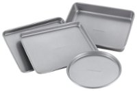 Angle Zoom. Farberware - 4-Piece Toaster Oven Bakeware Set - Light Gray.