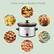 Alt View 11. Elite Gourmet - 2Qt. Oval Slow Cooker - Stainless Steel.