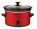 Front Zoom. Elite Gourmet - 2Qt. Oval Slow Cooker - Red.