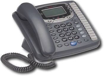 Angle Standard. General Electric - 4-Line Speakerphone - Black.