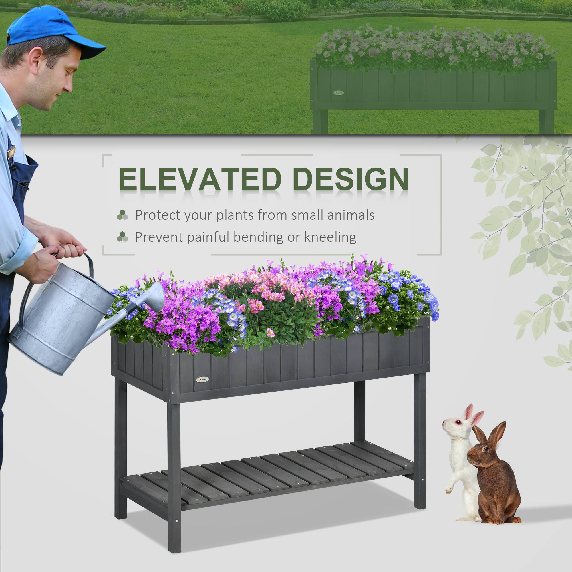 ELEVATED DESIGN

Protect your plants from small animals

Prevent painful bending or kneeling