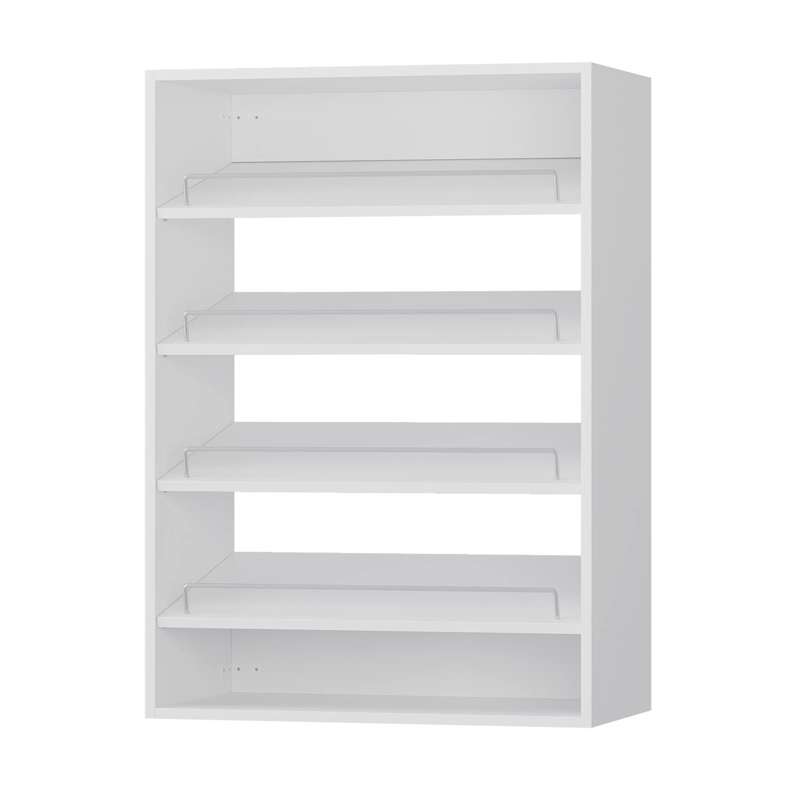 Alt View 5. LOVMOR - LOVMOR 19.5 in White Shoe Shelf Short Tower-Customizable Wall Mounted Modular Closet System for Bedroom Closet - White.
