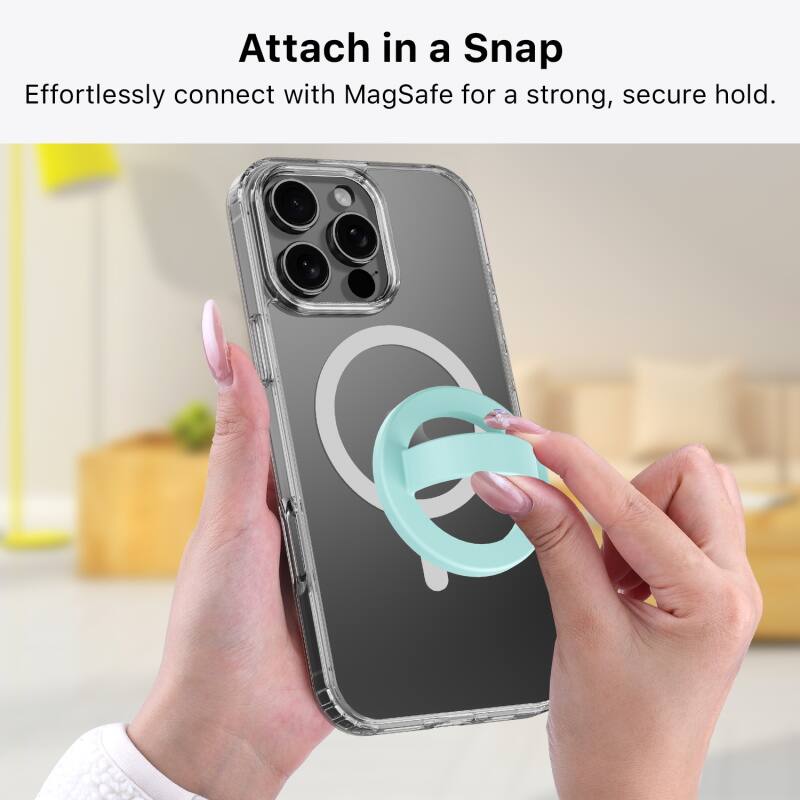 Attach in a Snap  
Effortlessly connect with MagSafe for a strong, secure hold.