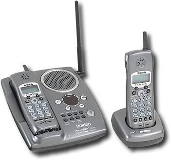 Angle Standard. Uniden - 2.4GHz Expandable Cordless Phone System - Graphite.