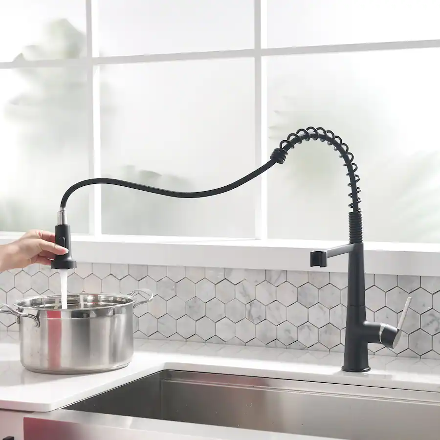 Spray Pattern Testing Boyel Living 2 Spray Patterns 1.8 GPM Single Handle No Sensor Pull Down ...