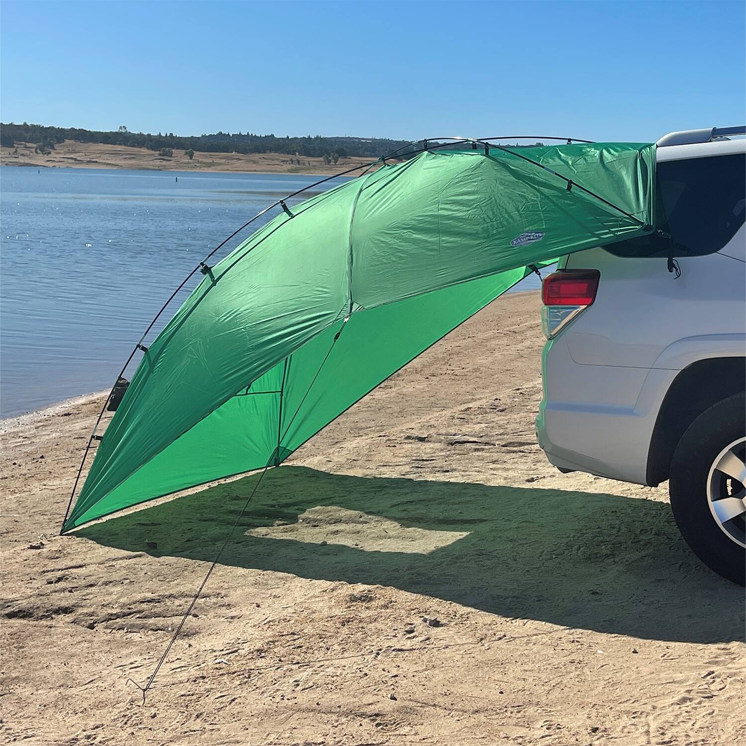 Alt View 7. Kamp-Rite - Kamp-Rite Outdoor Shade Camping Awning for SUV Sport Vehicle & Carry Bag, Green - Green.