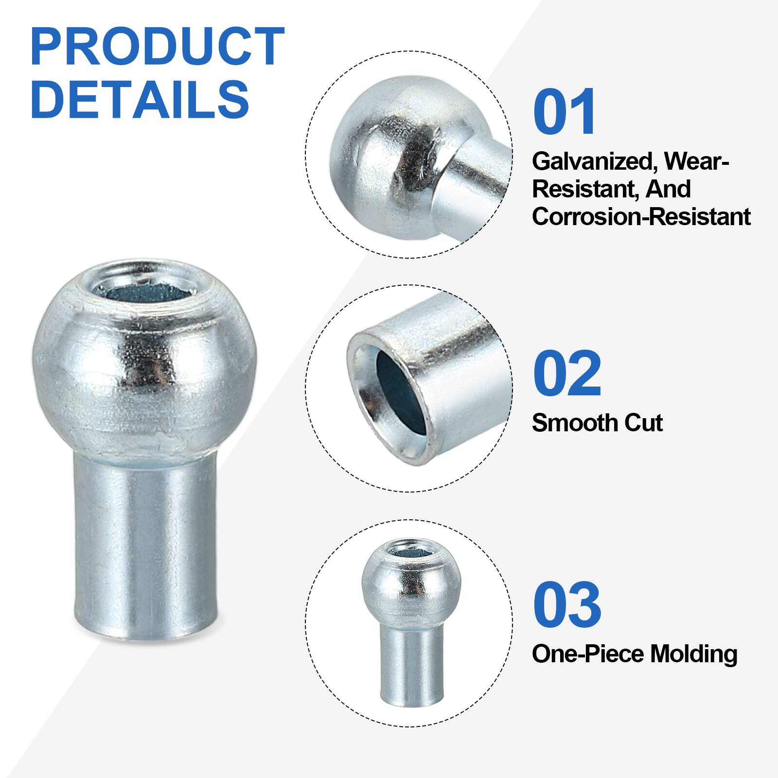 PRODUCT DETAILS

01 Galvanized, Wear-Resistant, And Corrosion-Resistant

02 Smooth Cut

03 One-Piece Molding