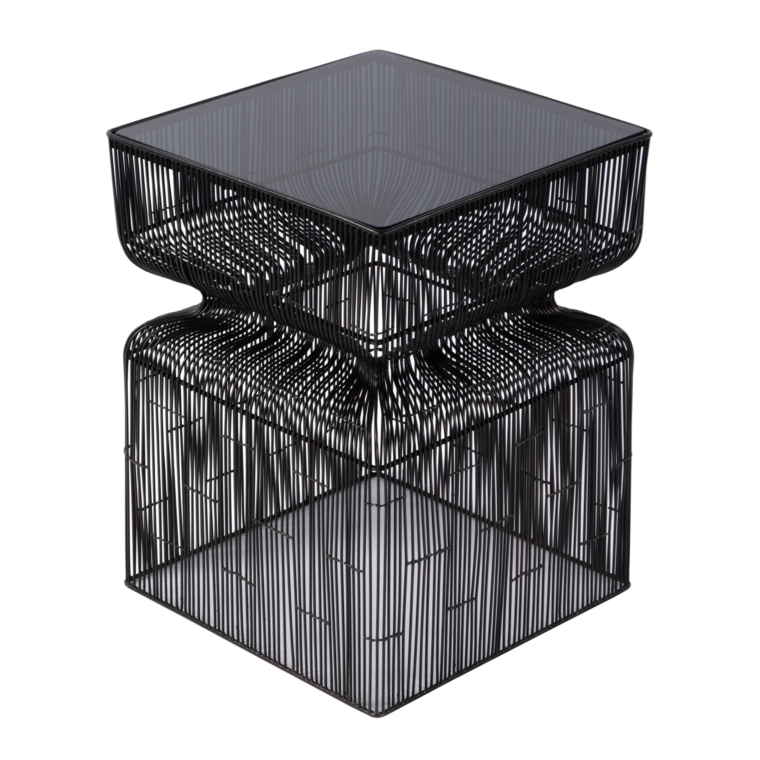 Alt View 3. Butler Specialty - Ivar 14 in. W Square Stainless Steel Modern End Table - Bronze.