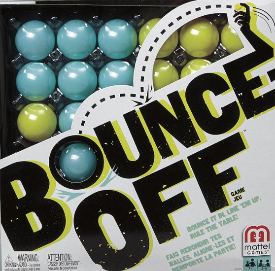 Mattel - Bounce-Off Game - Blue/Green/Black - Front Zoom