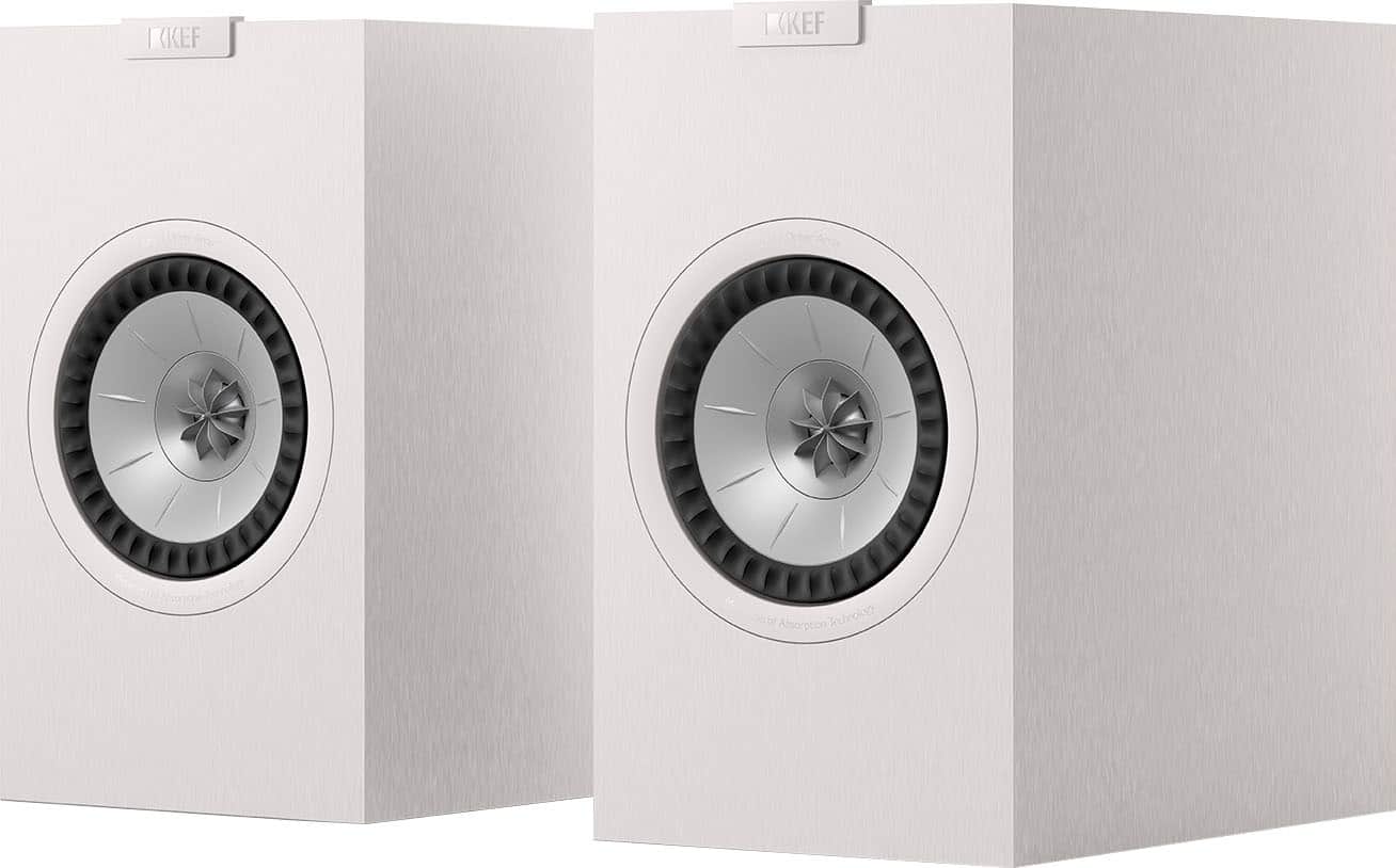 KEF - Q1 Meta Bookshelf Speakers (Pair) - White - Angle_Zoom