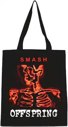 PopMarket - The Offspring - Rocksax - Offspring - Smash Logo - Eco-Friendly Tote Bag (Black) - Multicolor