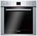 Front. Bosch - 24" Built-In Single Electric Convection Wall Oven - Stainless Steel.
