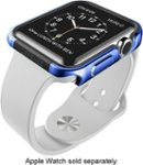 Left Zoom. X-Doria - Defense Edge Case for Apple Watch™ 38mm - Metallic Blue.