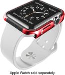 Left Zoom. X-Doria - Defense Edge Case for Apple Watch™ 38mm - Metallic Red.