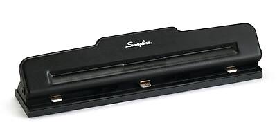 Alt View 4. Swingline - Light Duty Desktop Adjustable Hole Punch, 10 Sheet Capacity, Black - Black.