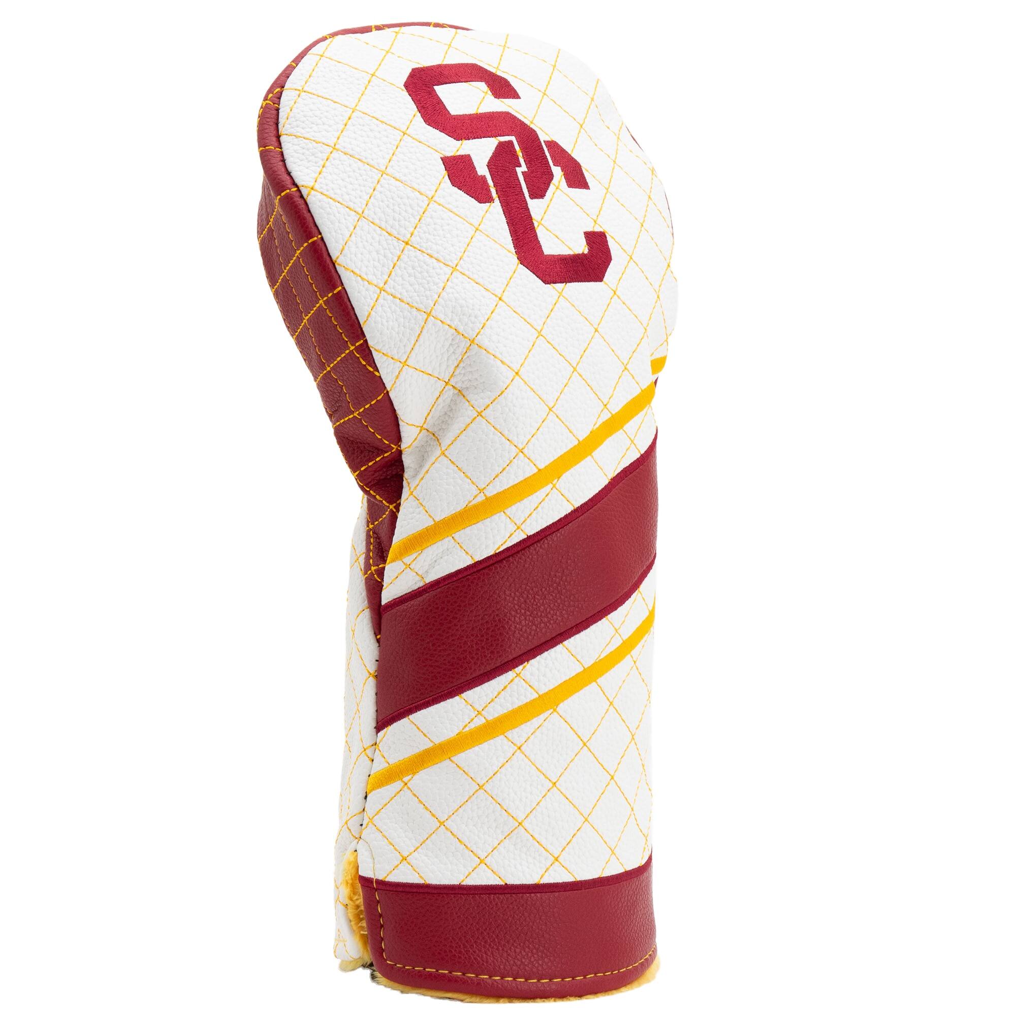 Alt View 2. Team Golf - USC Trojans Striped Quilted Driver Headcover - Multicolor.