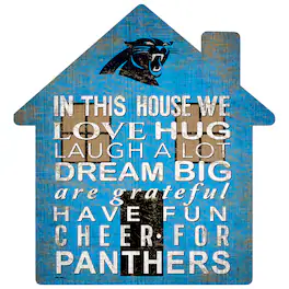 Fan Creations - Carolina Panthers 12'' Team House Sign - Multicolor