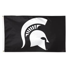 WinCraft - Michigan State Spartans 3' x 5' Single-Sided Vibrant Deluxe Flag - Black