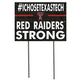 Jardine - Texas Tech Raiders 18'' x 24'' I Chose Lawn Sign - Red